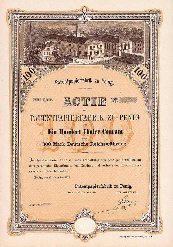 Patentpapierfabrik zu Penig