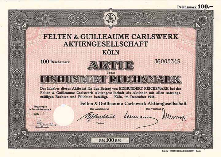 Felten & Guilleaume Carlswerk AG