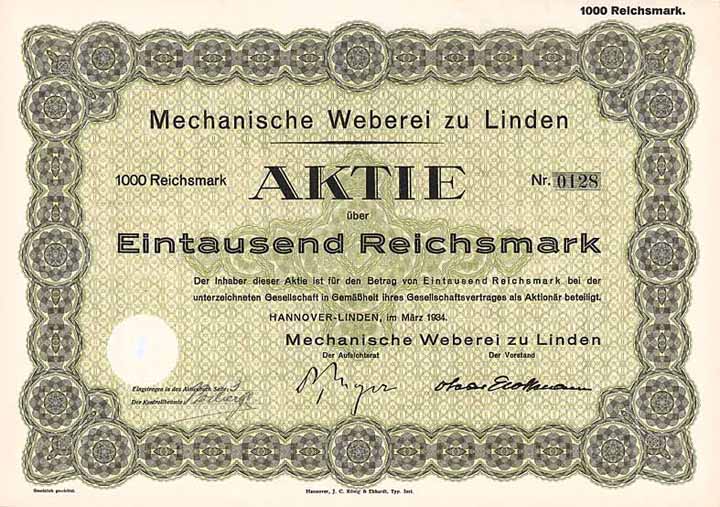 Mechanische Weberei zu Linden