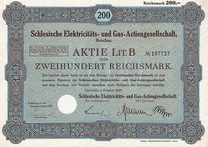 Schlesische Elektricitäts- und Gas-AG