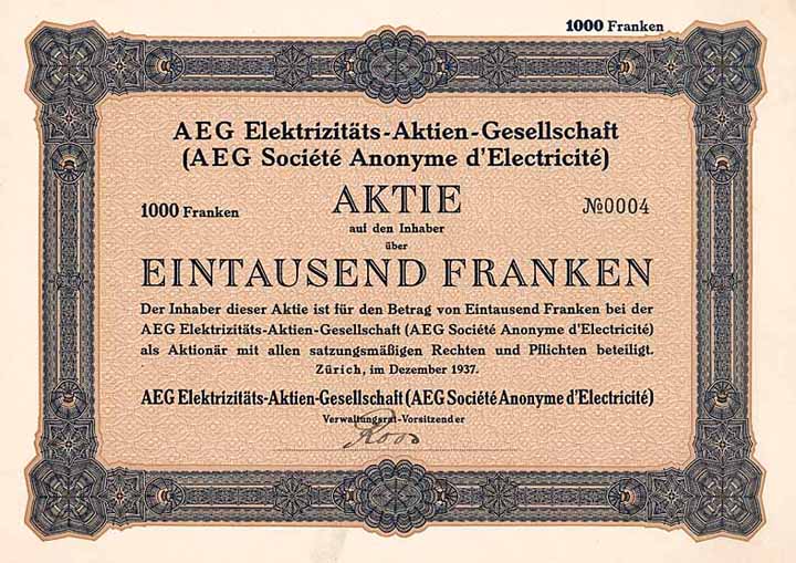 AEG Elektrizitäts-AG