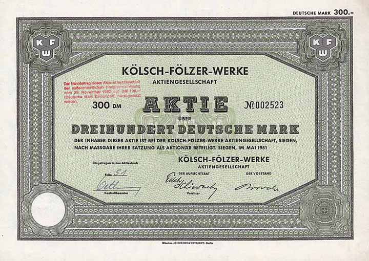 Kölsch-Fölzer-Werke AG