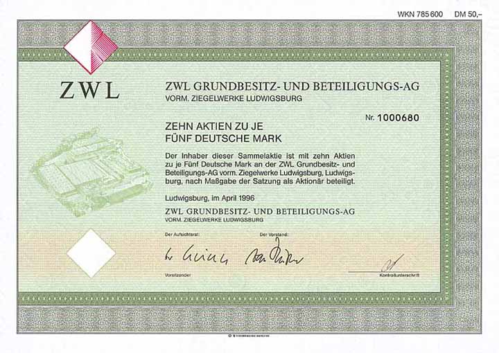 ZWL Grundbesitz- und Beteiligungs-AG vorm. Ziegelwerke Ludwigsburg