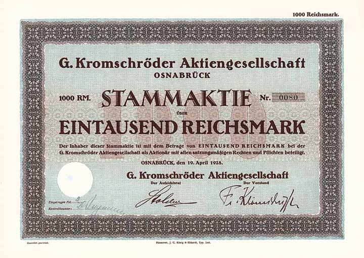 G. Kromschröder AG