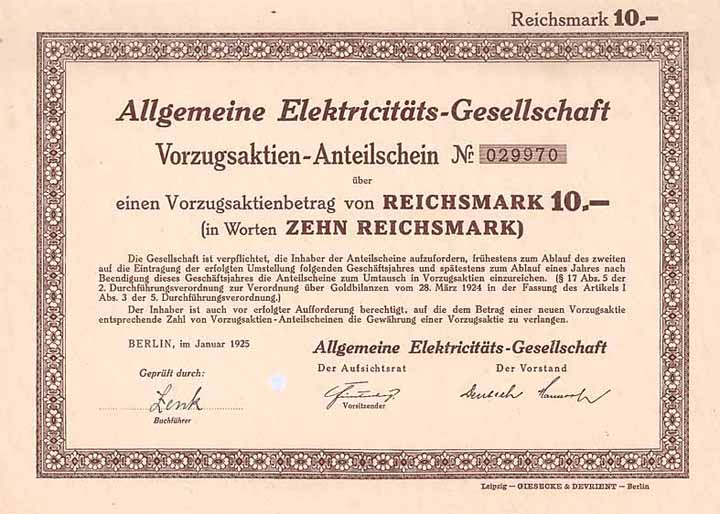 Allgemeine Elektricitäts-Gesellschaft