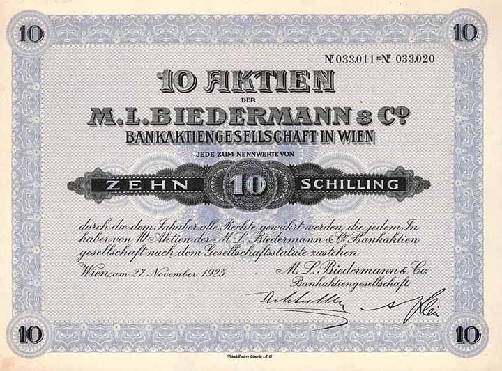 M. L. Biedermann & Co. Bankaktiengesellschaft