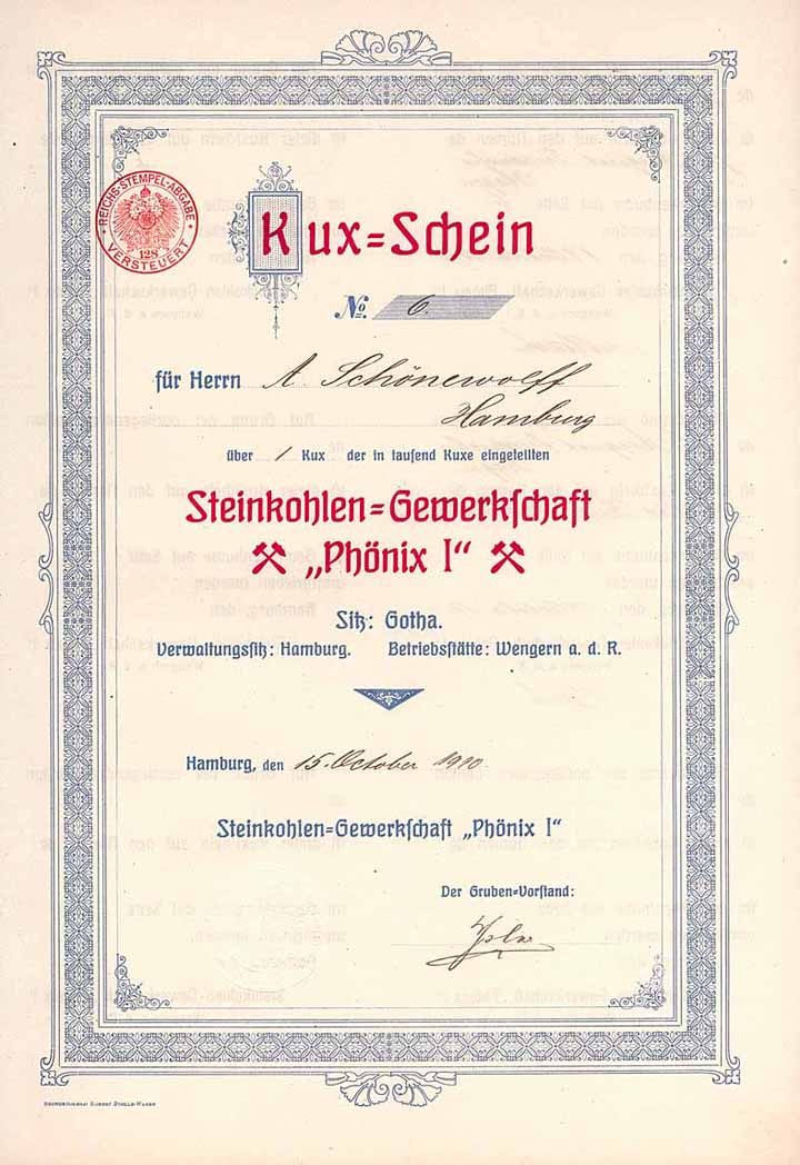 Steinkohlen-Gewerkschaft “Phönix I”