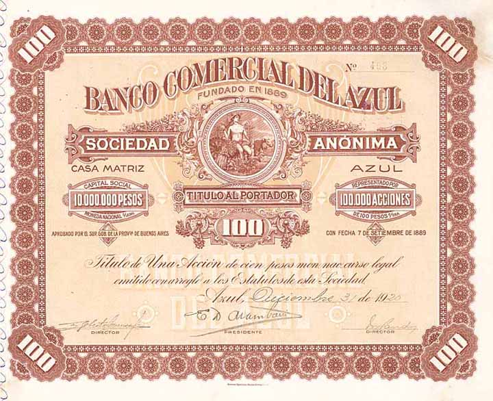 Banco Comercial del Azul S.A.