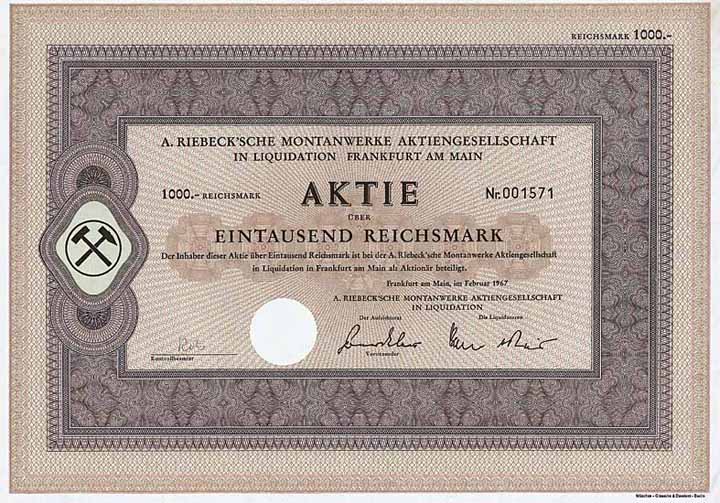 A. Riebeck'sche Montanwerke AG i.L.