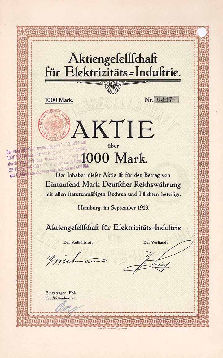 AG für Elektrizitäts-Industrie