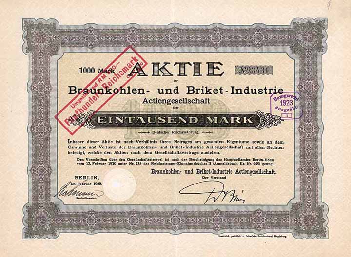 Braunkohlen- und Briket-Industrie AG