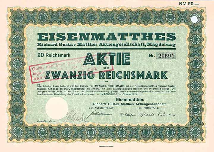 Eisenmatthes Richard Gustav Matthes AG