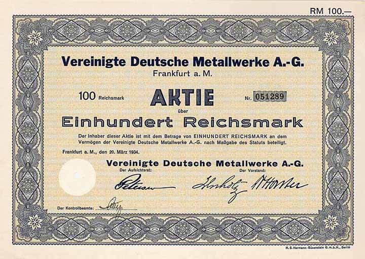 Vereinigte Deutsche Metallwerke AG