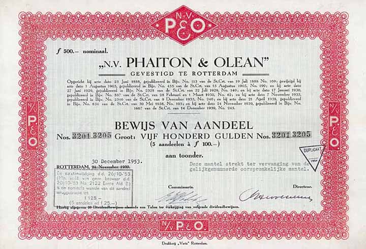 N.V. Phaiton & Olean