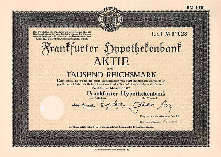 Frankfurter Hypothekenbank