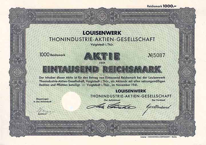 Louisenwerk Thonindustrie-AG