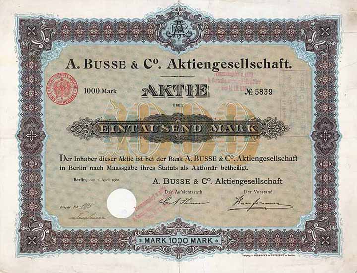 A. Busse & Co. AG