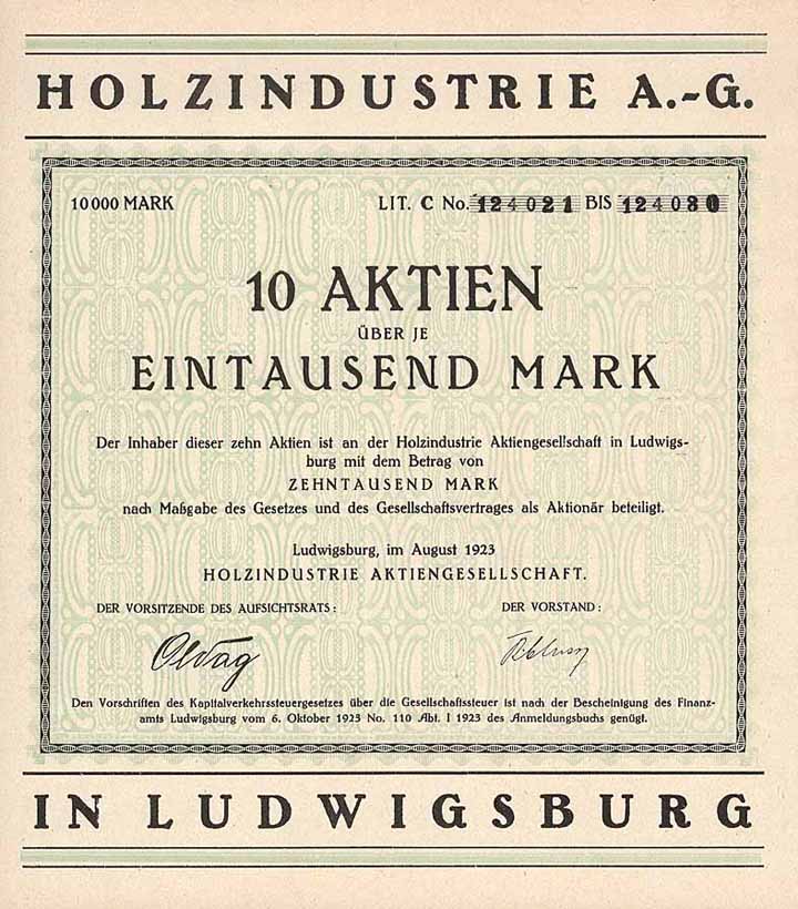 Holzindustrie AG