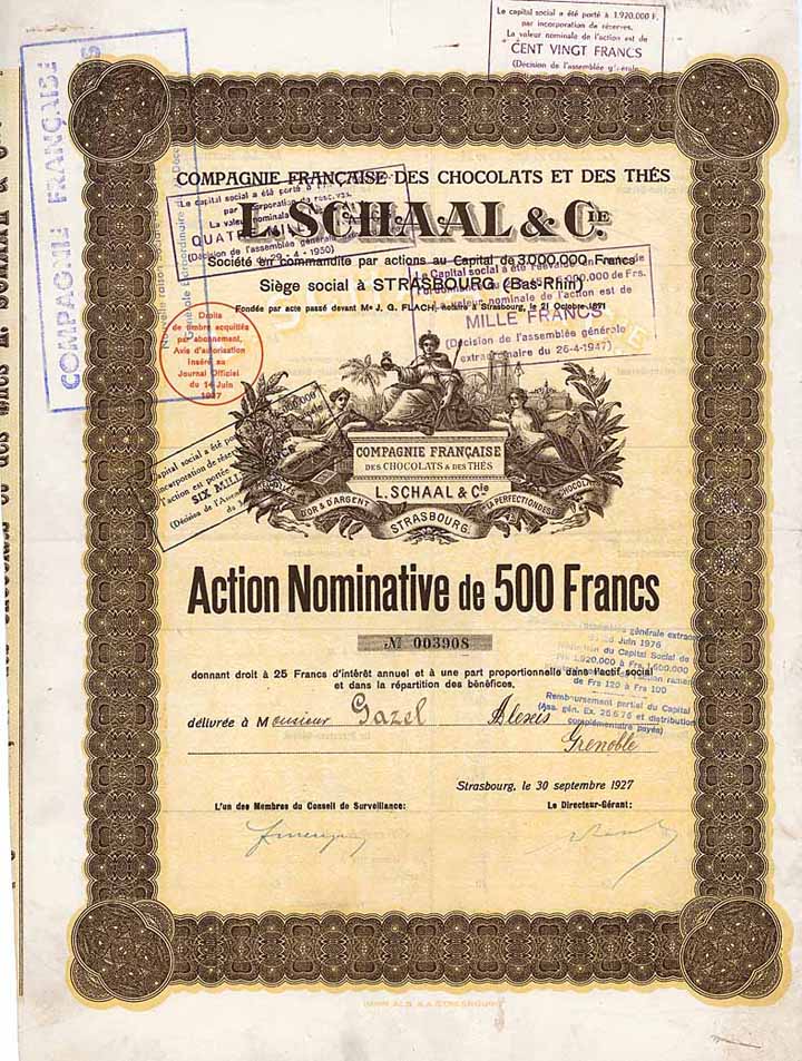 Cie. Francaise des Chocolats et des Thés L. Schaal & Cie.