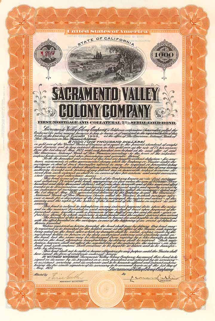 Sacramento Valley Colony Co.