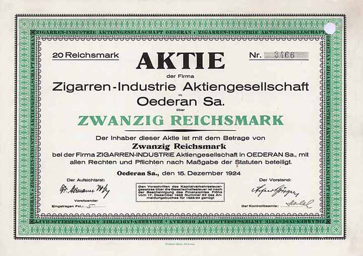 Zigarren-Industrie AG