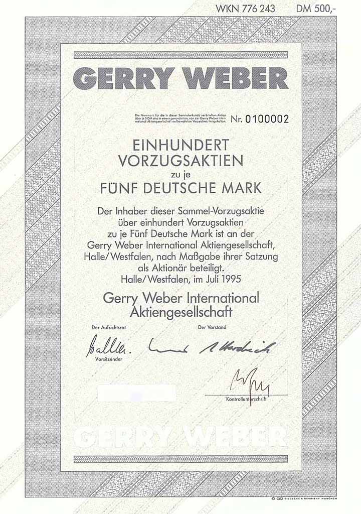 Gerry Weber International AG