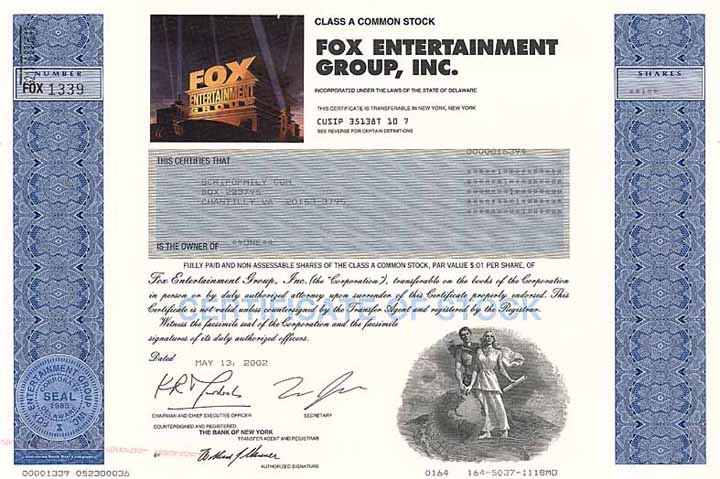 Fox Entertainment Group Inc.