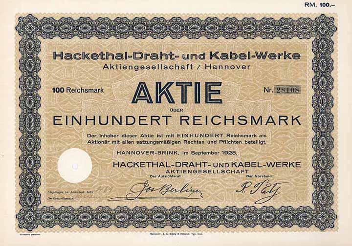 Hackethal-Draht- und Kabel-Werke AG