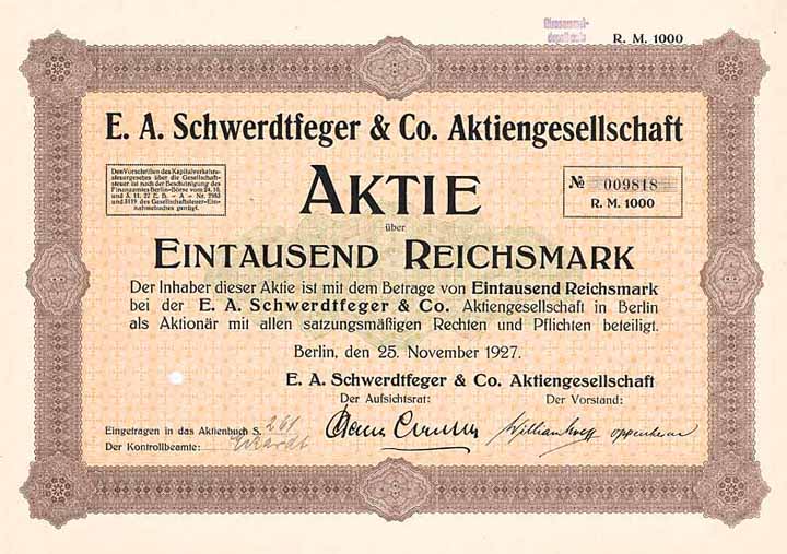 E. A. Schwerdtfeger & Co. AG