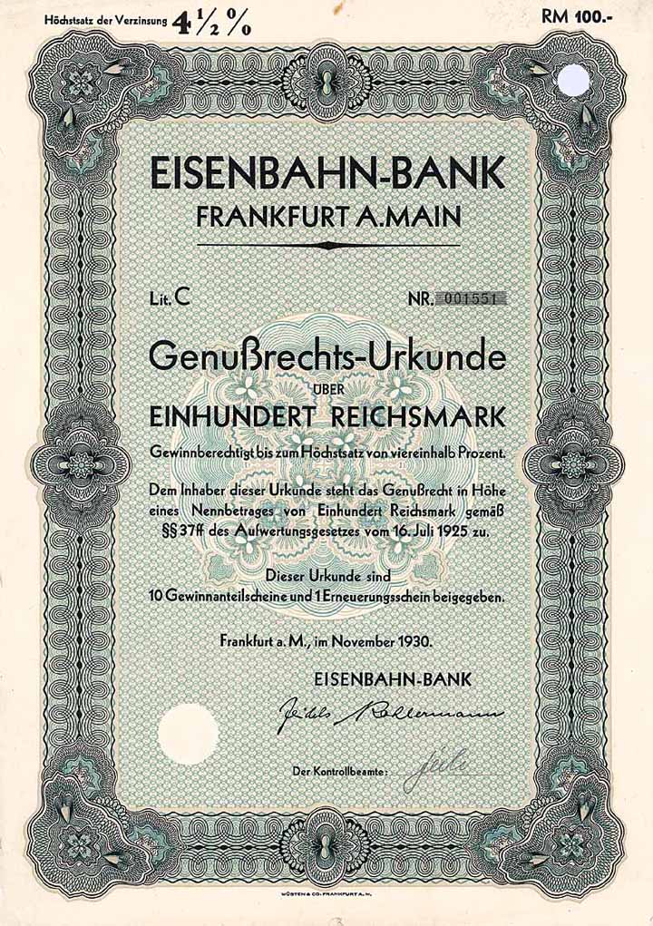 Eisenbahn-Bank