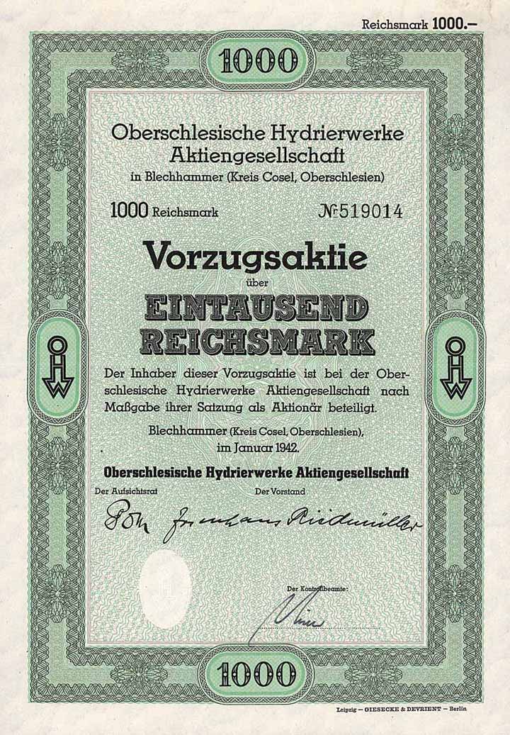 Oberschlesische Hydrierwerke AG