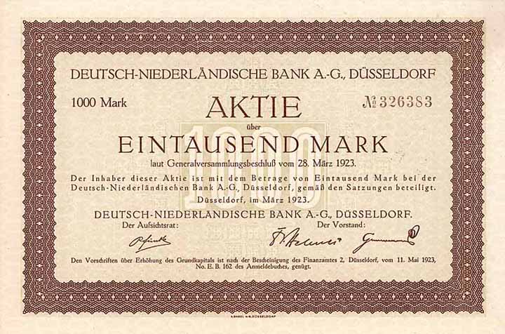 Deutsch-Niederländische Bank AG