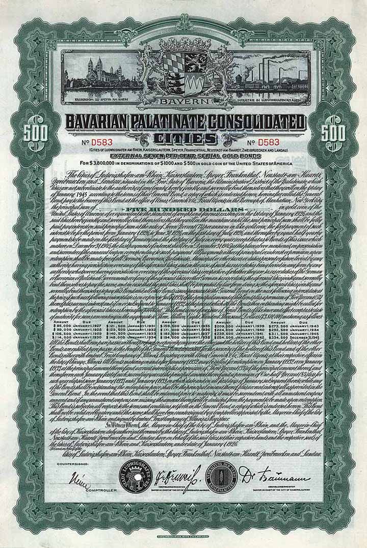 Vereinigte Bayerisch-Pfälzische Städte (Bavarian Palatinate Consolidated Cities)