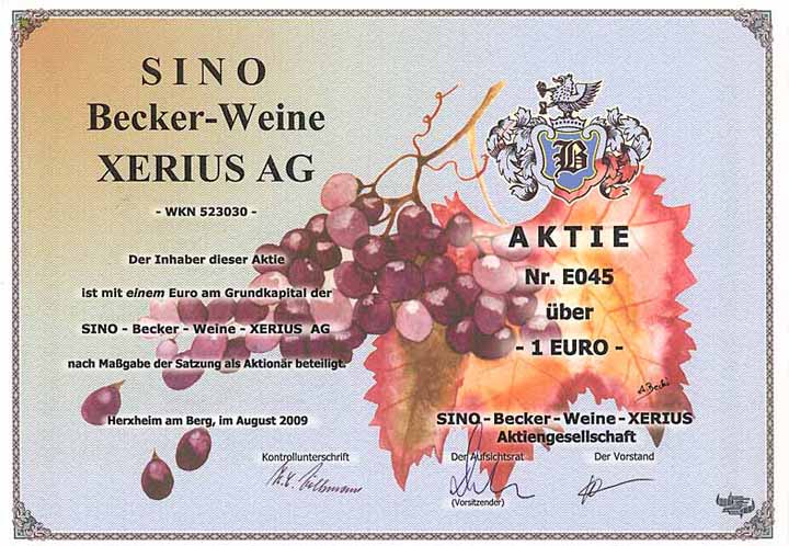 SINO-Becker-Weine-Xerius AG