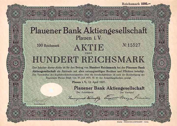 Plauener Bank AG