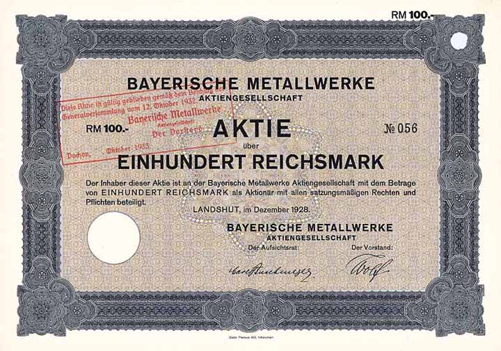 Bayerische Metallwerke AG