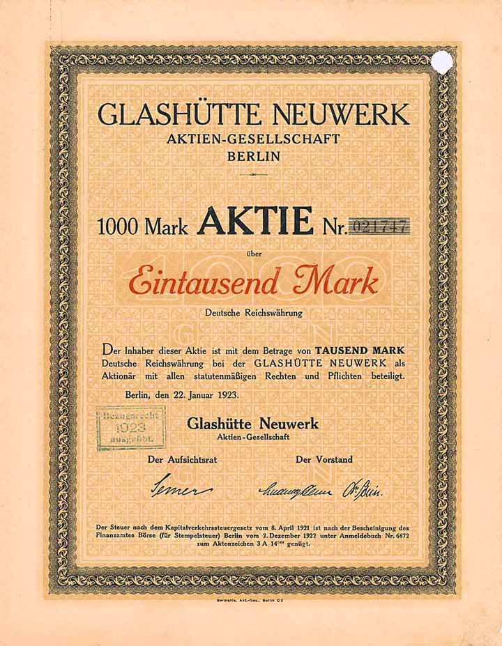 Glashütte Neuwerk AG