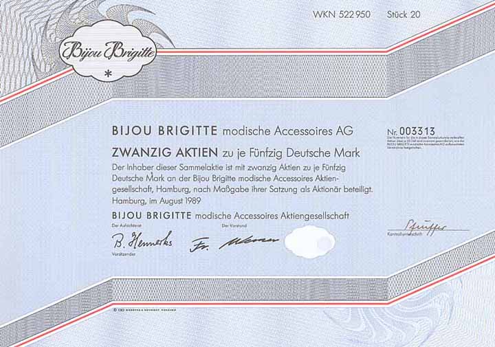 Bijou Brigitte modische Accessoires AG