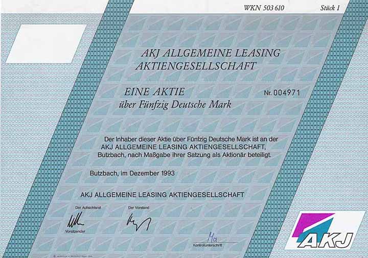 AKJ Allgemeine Leasing AG