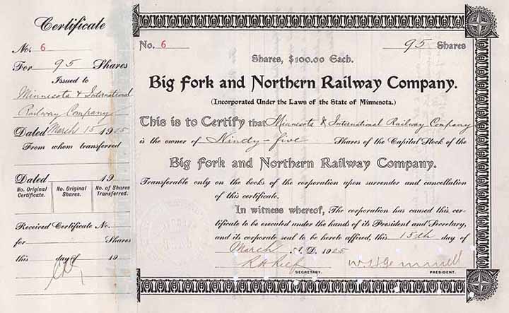 Big Fork & Northern Railway