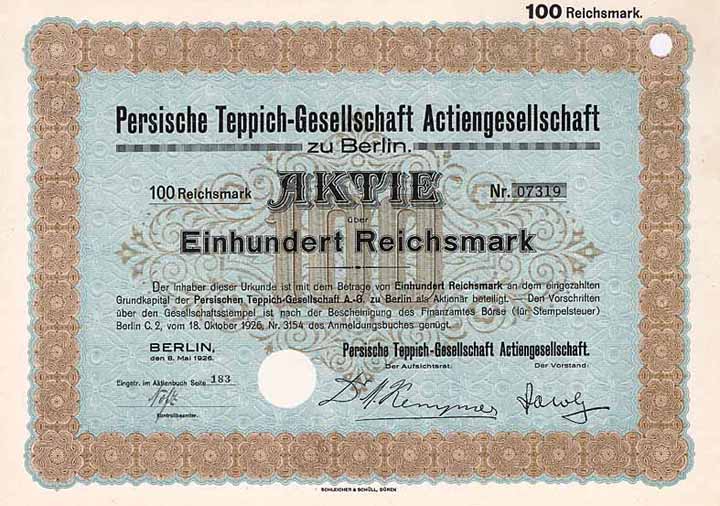 Persische Teppich-Gesellschaft AG