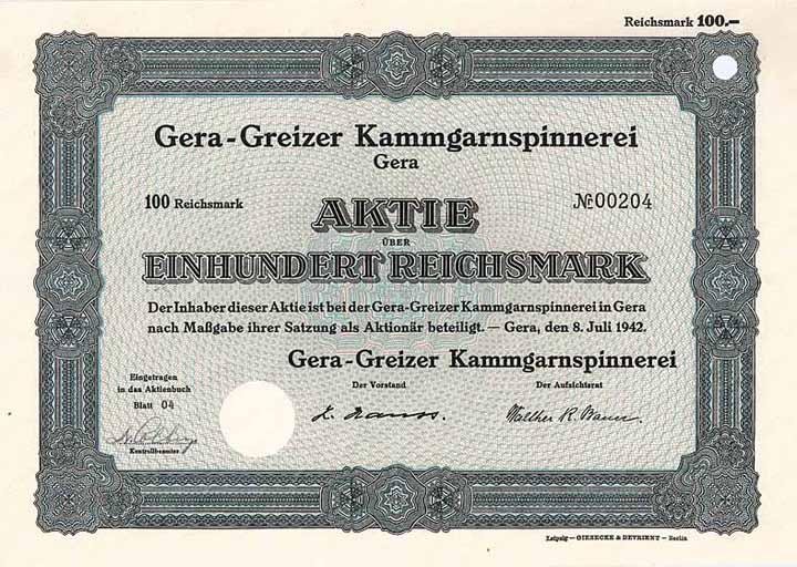 Gera-Greizer Kammgarnspinnerei