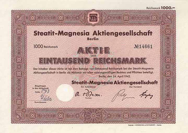 Steatit-Magnesia AG