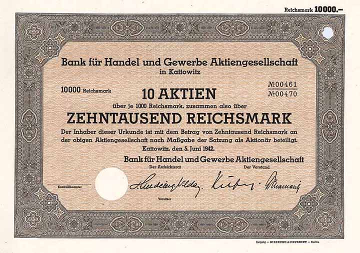 Bank für Handel und Gewerbe AG