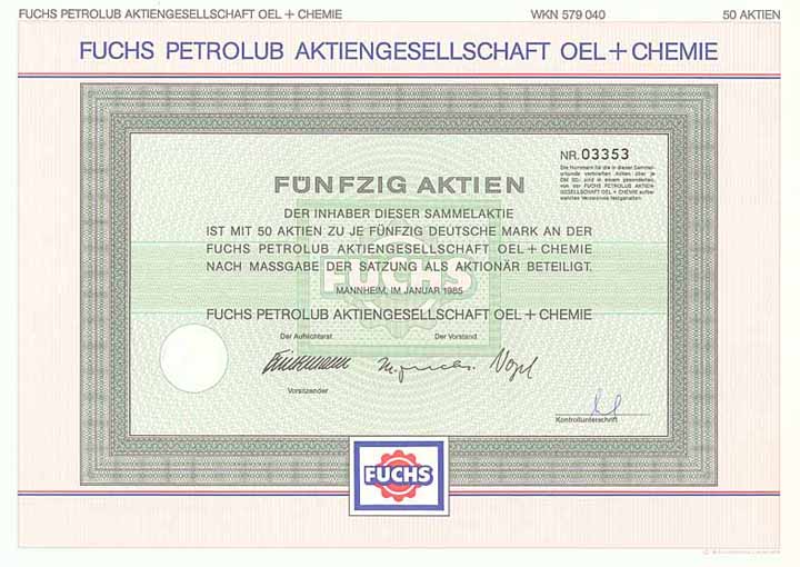 Fuchs Petrolub AG Oel + Chemie