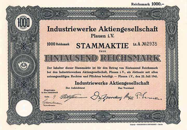 Industriewerke AG