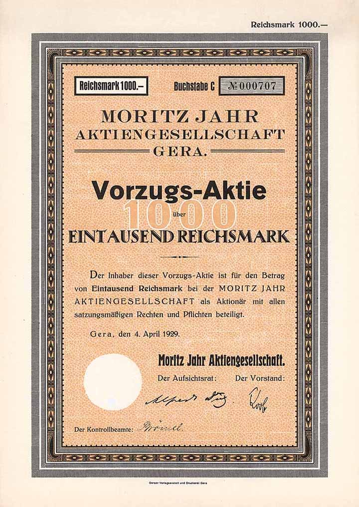 Moritz Jahr AG