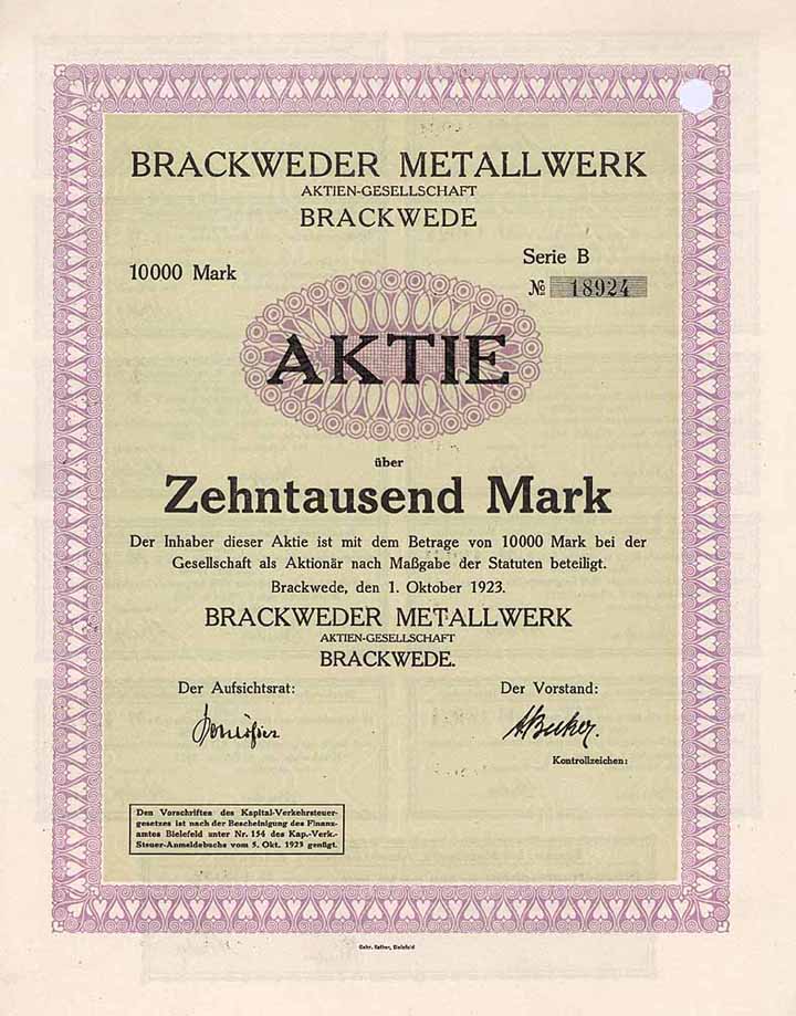 Brackweder Metallwerk AG