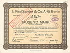 Paul Sander & Co. AG